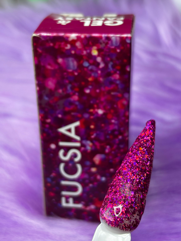 GEL FUCSIA FANTASY NAILS